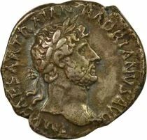 Hadrian - Silver Denarius, Hilaritas - 124 Rome