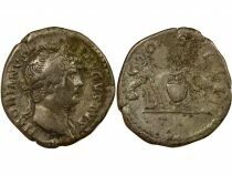 Hadrian - Silver Denarius, Pontifical Instruments - 125 / 128  Rome