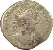Hadrian - Silver Denarius, Seated Concordia - 119- / 122 Rome