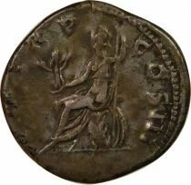 Hadrian - Silver Denarius, Seated Roma - 1123 Rome