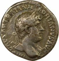 Hadrian - Silver Denarius, Standing Fortuna - 121 Rome