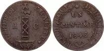 Haiti 1 Centime Republic - An 43 - 1846