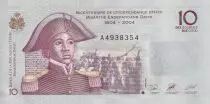 Ha&iuml;ti 10 Gourdes - Sanite Belair - Bicentenaire de L\'independance d\'Ha&iuml;ti - 2004 - P.272a