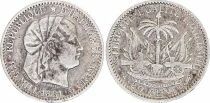 Haiti 10 Silver Centimes - 1881 Paris
