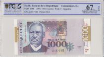 Haiti 1000 Gourdes Florvyl Hyppolite - Market - 2004 - PCGS  67 OPQ