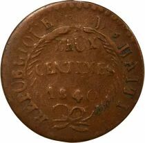 Ha&iuml;ti 2 Centimes - An 37 / 1840