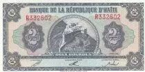 Hait� 2 Gourdes - Fortaleza amurallada - Emblemas - 1992