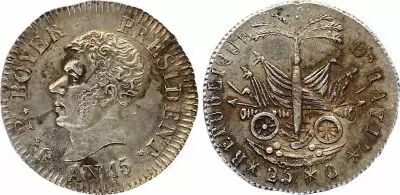 Haiti 25 Centimes J P Boyer - Arms- An 15