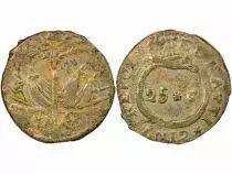 Haiti 25 Silver Centimes - Year 12