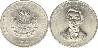 Ha�ti 50 Centimes - Charlemagne Massena Perlalte - 1991