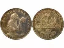 Haiti 50 Silver Gourdes, The Mermaid - 1973 Ottawa