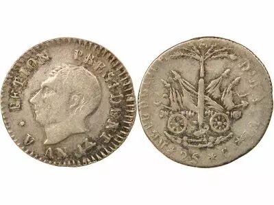 Haiti Alexandre P�tion - 25 Silver Centimes - Year 14