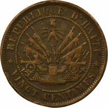 Ha&iuml;ti Fabre Geffrard - 20 Centimes - 1863 Heaton