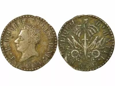 Haiti Jean Pierre Boyer - 50 Silver Centimes - Year 25