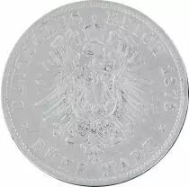 Hamburg 5 Mark Eagle - Arms and lions