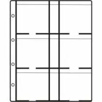 HARTBERGER sheets for 6 coin cases 67 x 67 mm