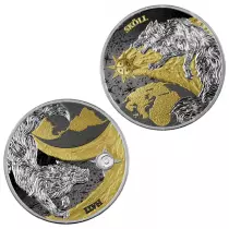 Hati & Sk&ouml;ll - 2 X 5 Marks Silver Ruth&eacute;nium-Gold Germania 2024 (Ragnar&ouml;k)