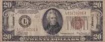 Hawaii 20 Dollars - Jackson - 1934 A (1942) - L - P.41