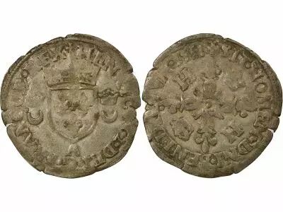 Henri II - Douzain with Crescents - 1551 A Paris
