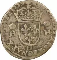 Henri II - Silver Teston, in the name of Henri II, Type 1 - 1559 H La Rochelle