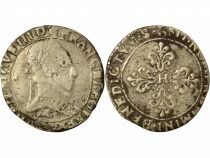 Henri III - 1/2 Silver Franc, with Flat Collar - 1587 M Toulouse