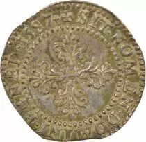 Henri III - 1/2 Silver Franc with Flat Collar - 1587 G Poitiers