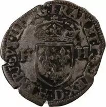 Henri III - Douzain aux Deux H 1576 D Lyon