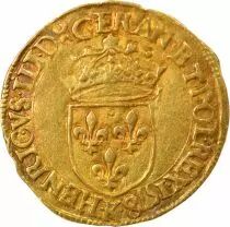 Henri III - Gold Ecu with Sun - 1578 K Bordeaux