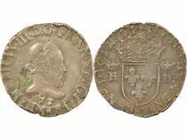 Henri III - Silver Teston, 4th Type - 1575 9 Rennes