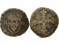 Henri IV - 1/4 Silver Ecu, 2nd Type - 1605 9 Rennes