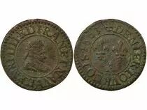 Henri IV - Denier Tournois, Type 1 - 1603 A Paris