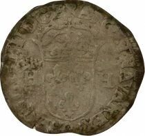 Henri IV - Douzain with Two Crowned H - 1593 Clermont Ferrand