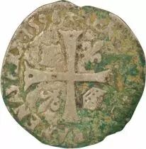 Henri IV - Douzain with Two H, 3rd Type - 1596 L Bayonne