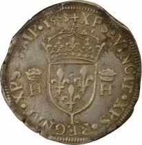 Henry II - Silver Teston, Ist Type - 1558 L Bayonne