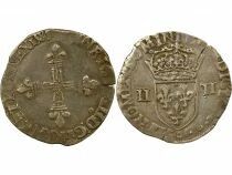 Henry III - 1/4 Silver Ecu - 1585 9 Rennes
