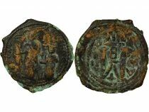 Heraclius & Heraclius Constantine - Follis, Class II - Year 3 (612 / 613) Nicomedia
