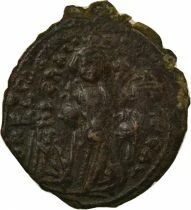Heraclius & Heraclius Constantine - Follis, Class II - Year 4 (613 / 614) Constantinople