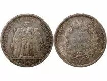 Hercule - 5 Francs Argent 1872 A Paris