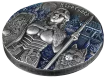 Hildegarde - Valkyries - 2 ONCES ARGENT HAUT RELIEF - FINITION ANTIQUE GERMANIA 2022 BULLION - Nouvelle s&eacute;rie