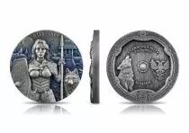 Hildegarde - Valkyries - 2 ONCES ARGENT HAUT RELIEF - FINITION ANTIQUE GERMANIA 2022 BULLION - Nouvelle s&eacute;rie