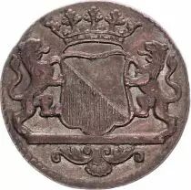 Holanda 1 Duit Arms - 1768