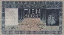 Holanda 10 Gulden - Old man - 13-12-1933 - Serial BO - F to VF - P.49