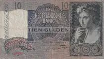 Holanda 10 Gulden - Young girl - Coat of arms - 10-04-1941 - P.56b