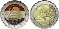Holanda 2 Euros - 10 years of the Euro - Colorised - 2012