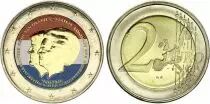 Holanda 2 Euros - Abdication of the queen Beatrix - Colorised - 2013