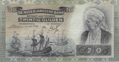 Holanda 20 Gulden - Queen Emma - 1941 - P.54
