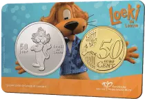 Holanda Coincard 50 centimes 2022 + Medal - Loeki