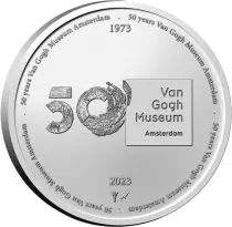 Holanda Coincard 50 centimes 2023 + Medal - 50 years of the Van Gogh Museum