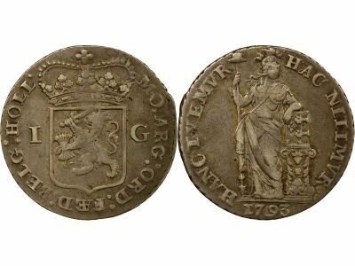 Holland - Silver Gulden - 1793 Dordrecht