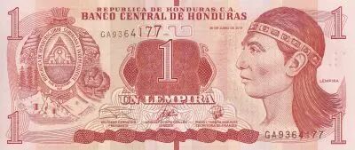Honduras 1 Lempira - Lempira - Ruins of Copan - 2019 - P.NEW